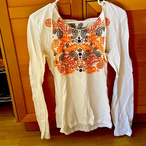 Women’s Prana Long Sleeve Hooded Pullover Size Large - Picture 1 of 8